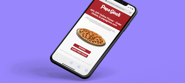 Mobile Coupon Example from Papa Gino's - Thumbnail