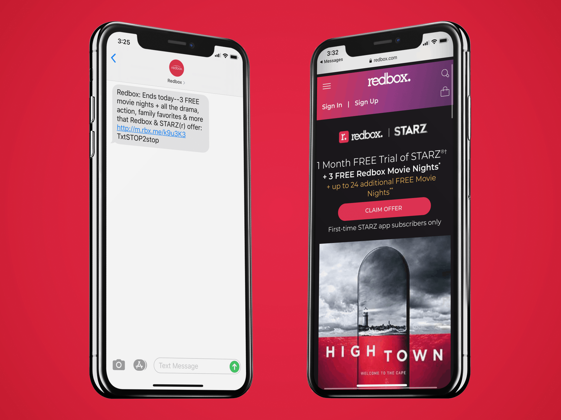 Redbox Mobile Coupon Example