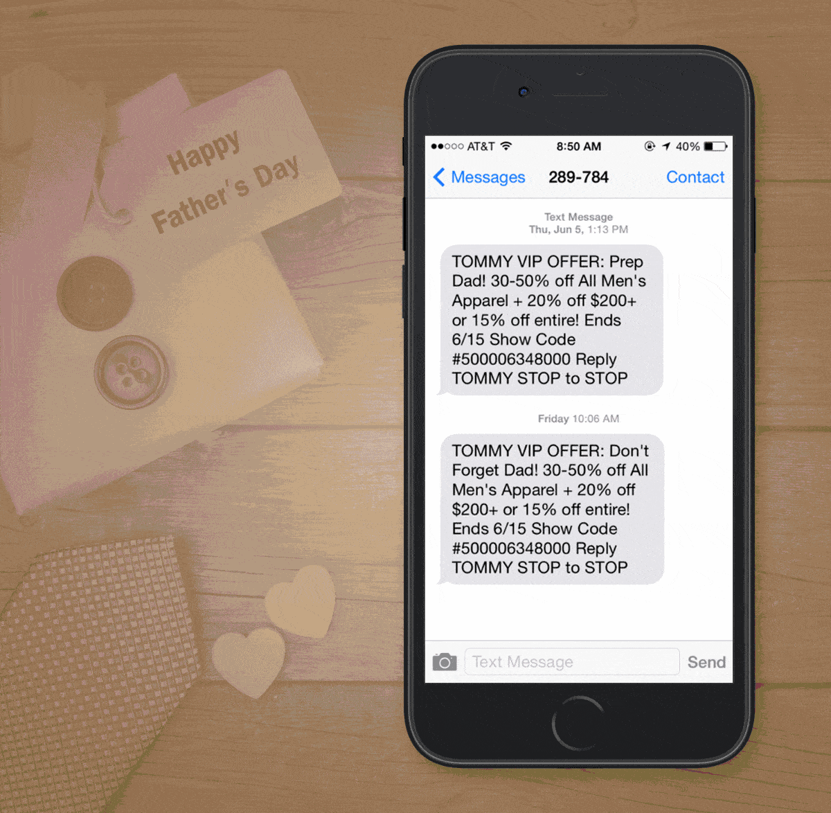 SMS Marketing for Fathers Day
