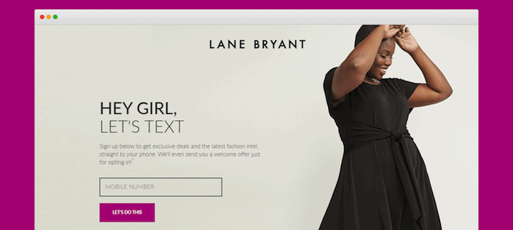 Lane-Bryant-Retail-SMS-Marketing-Example