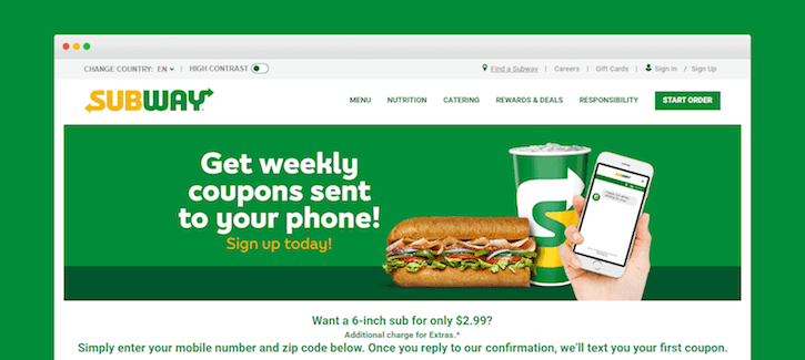 Thumbnail - Restaurant SMS Marketing Examples
