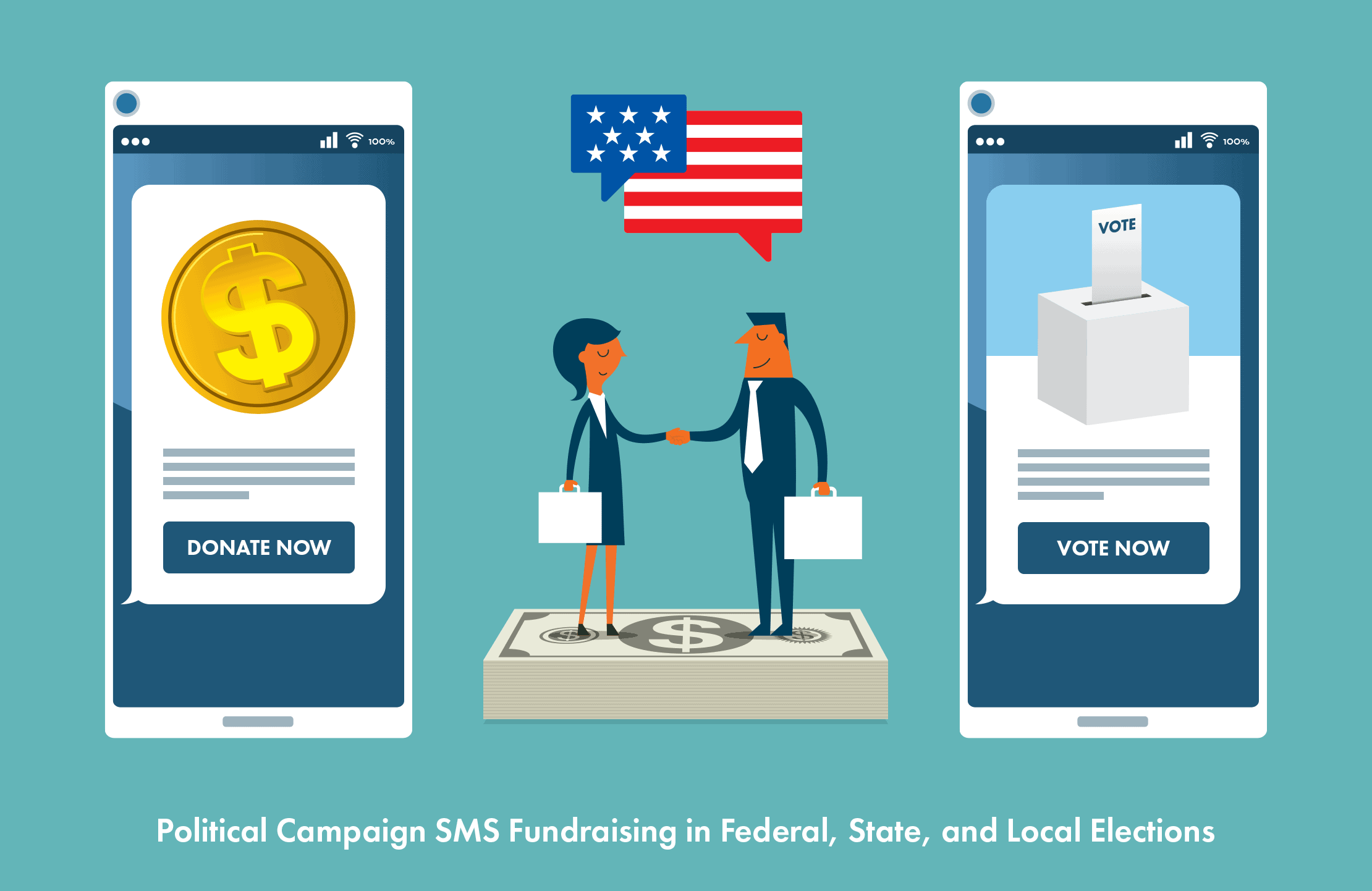Political Campaign SMS Fundraising in Federal, State, and Local Elections