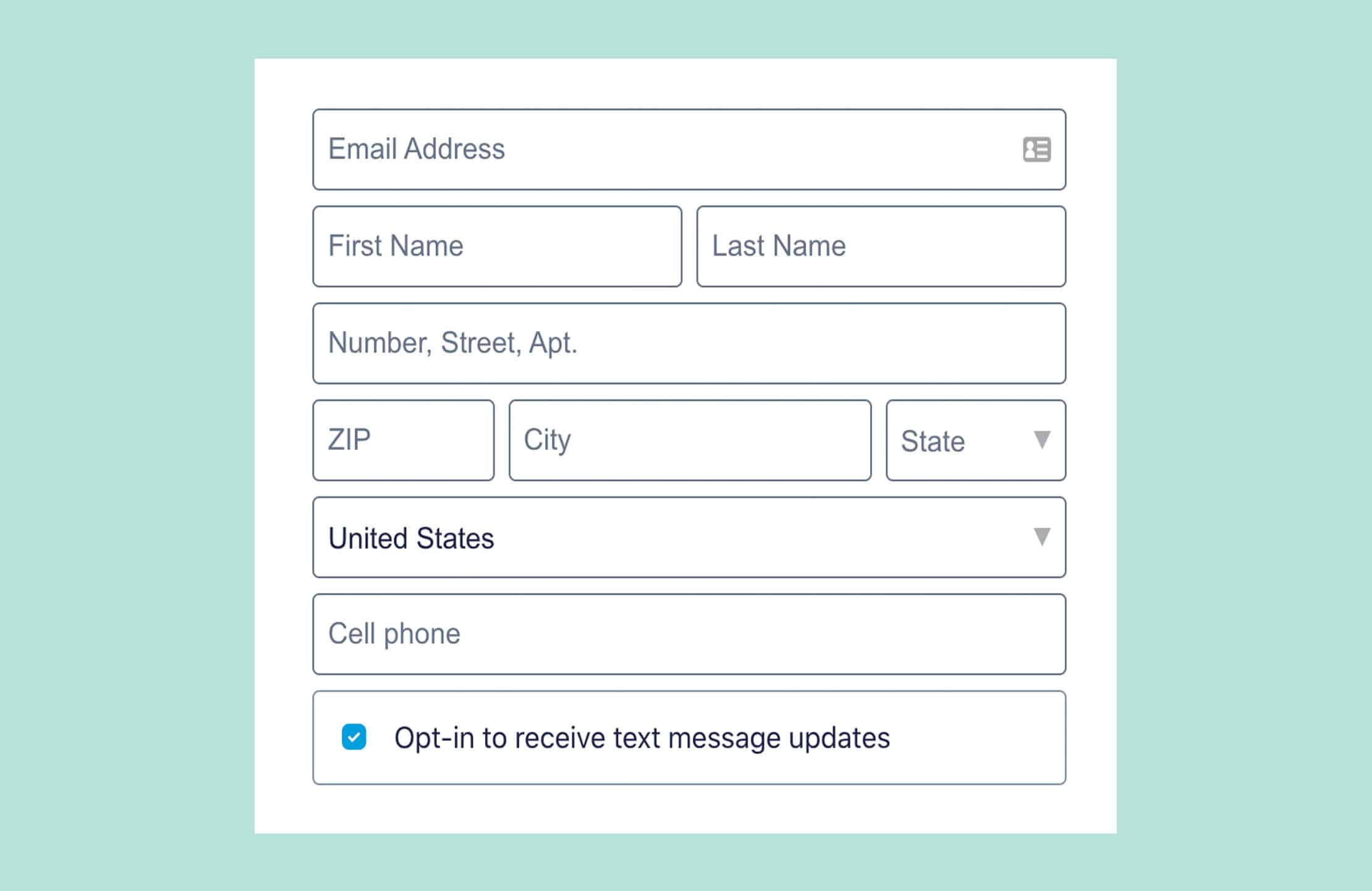 Political Text Message Opt-In Checkboxes