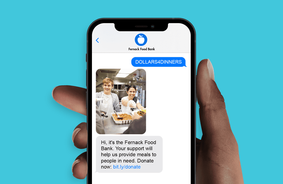A screenshot illustrating how nonprofits can use text-to-donate to earn more funding for their mission.