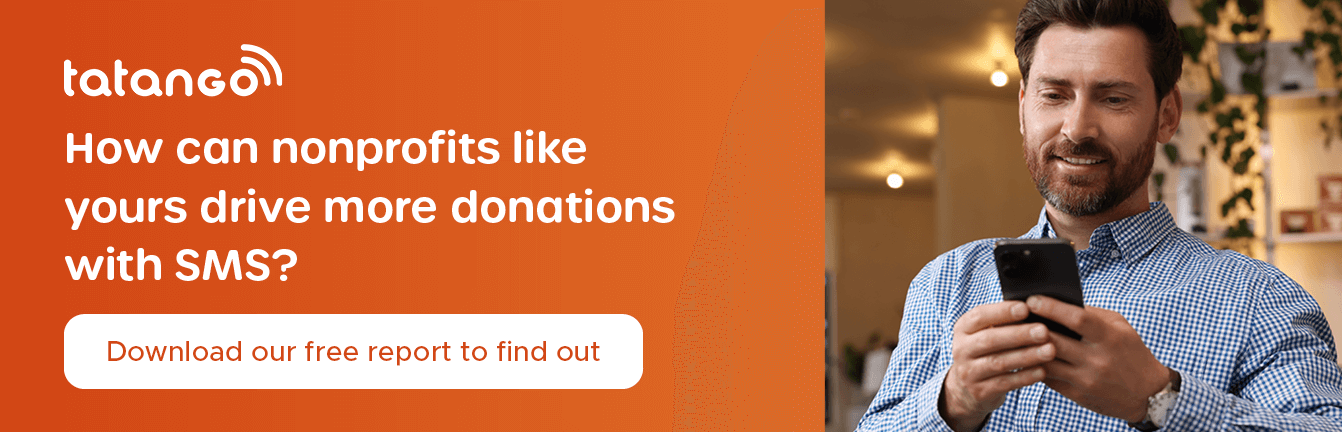 How can nonprofits like yours drive more donations with SMS? Download our free report to find out